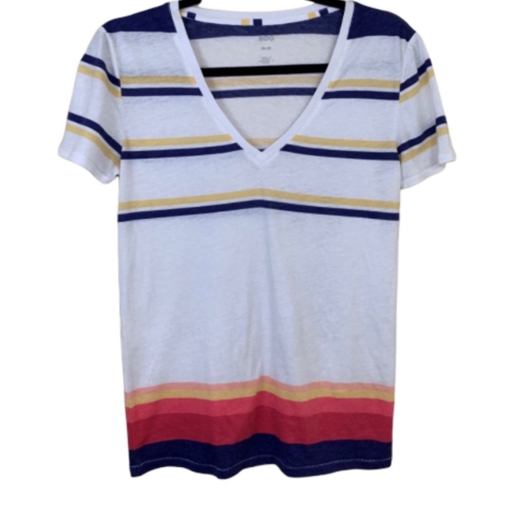 Urban Outfitters BDG striped v neck casual tee